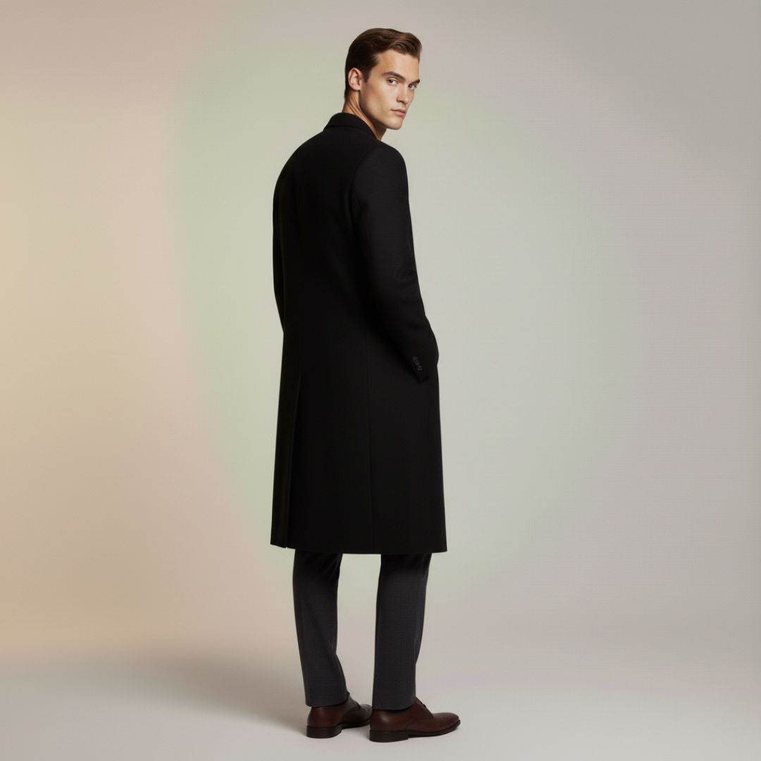 Cappotto Uomo Lungo Invernale Lana Elegante