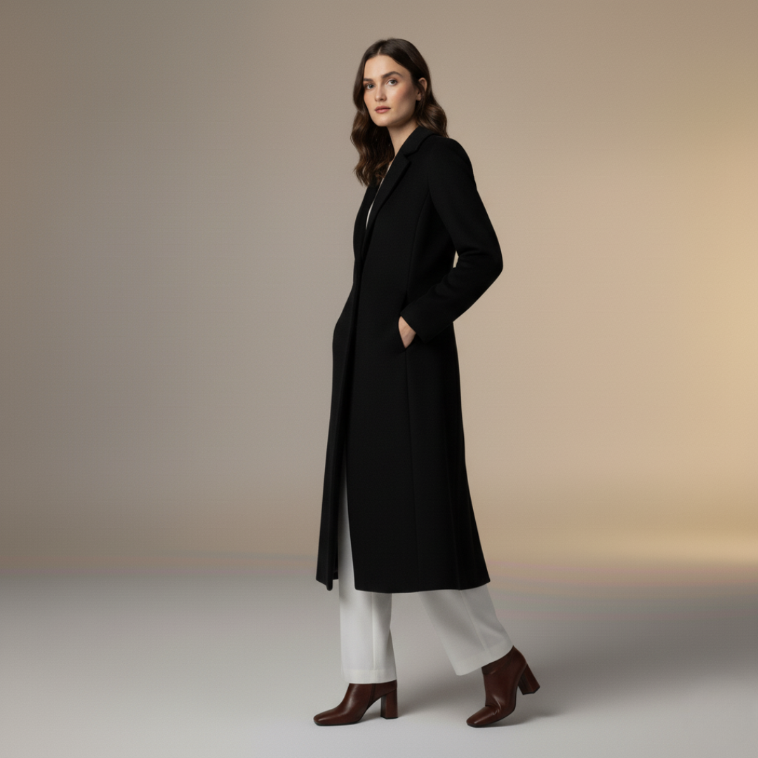 Cappotto Donna Lungo Elegante Invernale Lana